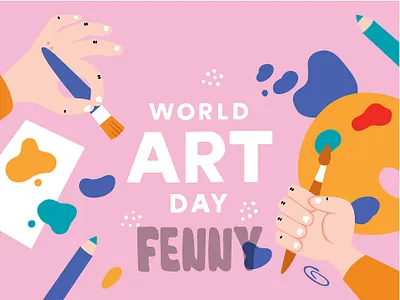 Colorful Paint Splashes and Art Supplies art artist artistic artwork background cartoon celebration colorful creative day drawing event graphic design paint painter painting paper pencil sketch skill