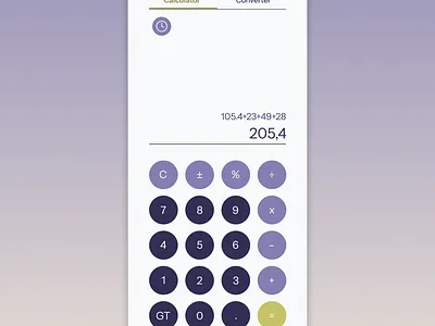 Daily UX Challenge #004 - Calculator graphic design ui