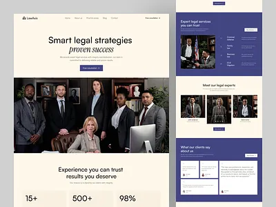 Law Firm Landing Page - LawAxis adviser advocate attorney attorney website business company consultant design goverment homepage law law firm lawyer legal website minimal modern professional ui design web design website
