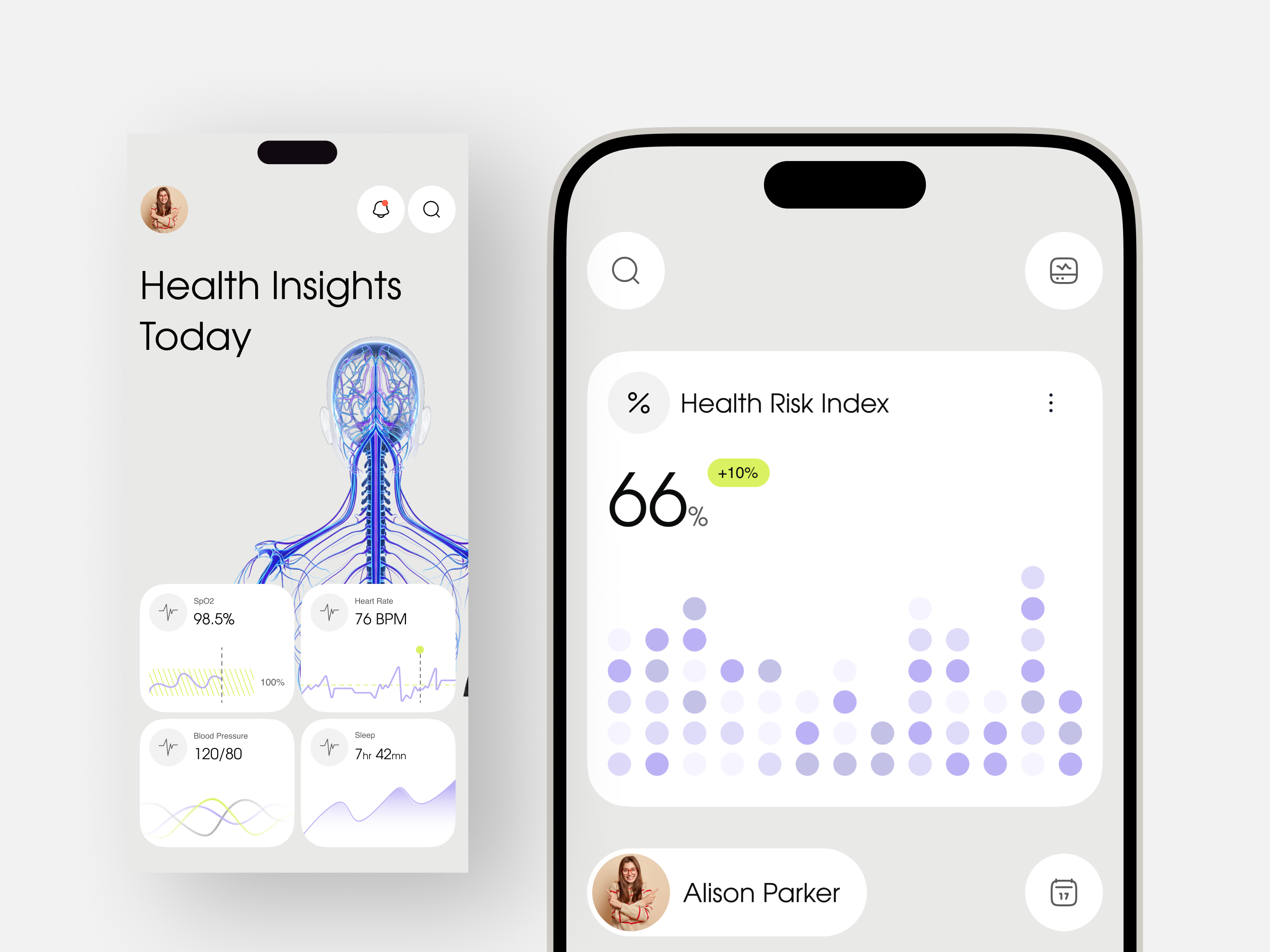 Health Tracker Mobile App Design health analytics health ap health dashboard health data health insights health metrics health tracker healthcare ui heart rate tracking medical app medical dashboard ui design uiux design user interface ux design ux research wellness dashboard