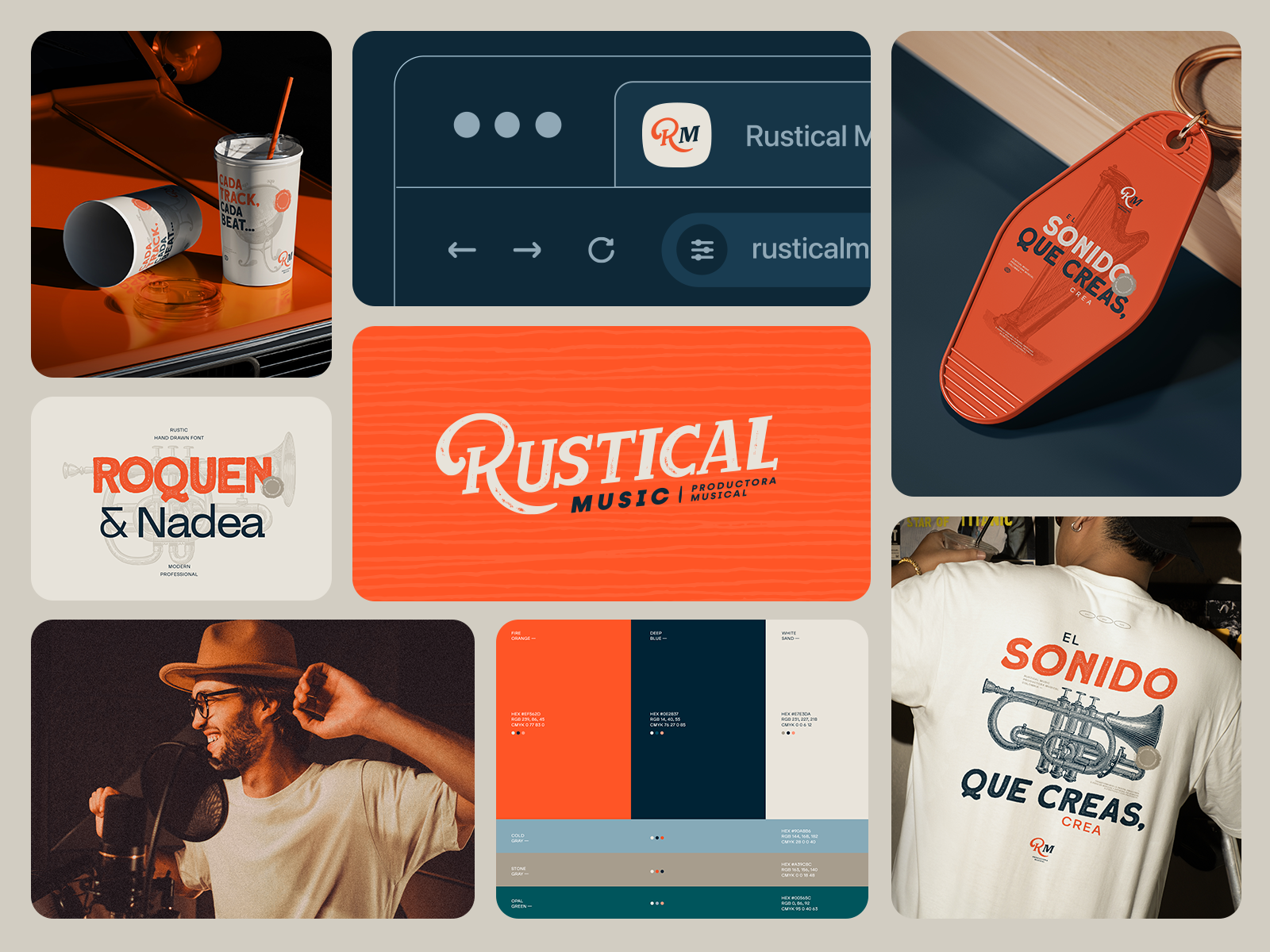 Re-Branding Rustical Music brand branding graphic design identity design identity visual logo music music industry
