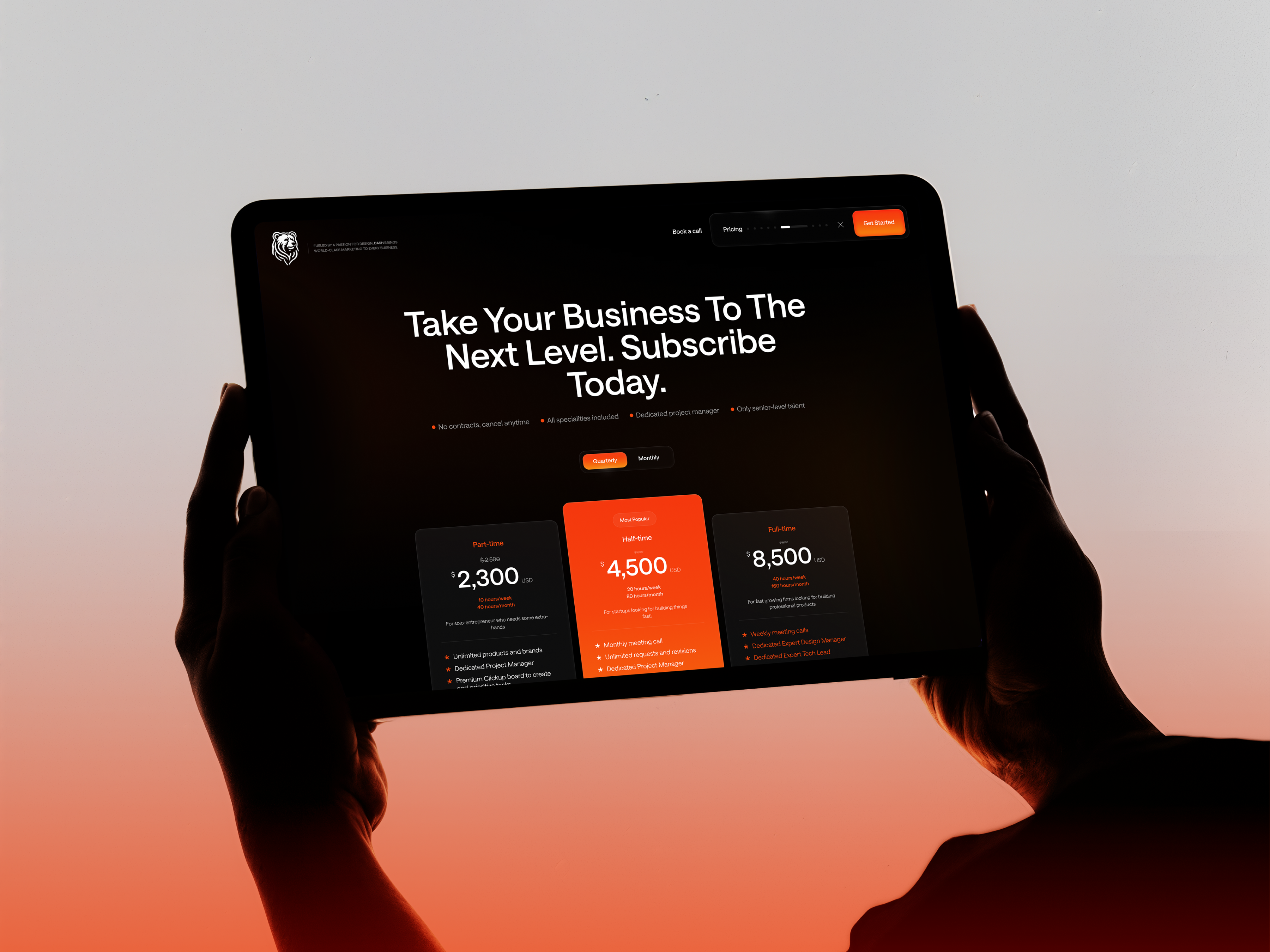 Example of Flink Creative - Pricing