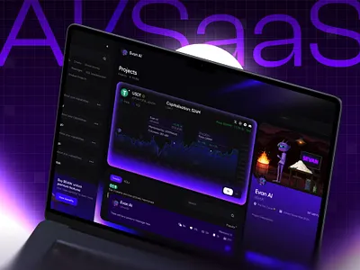 Evan AI - SaaS crypto Platform ux dashboard web3 projects ai blockchain chatbot dashboard dashboarddesign design fintech investment redesign saas startup startups ui ux web3