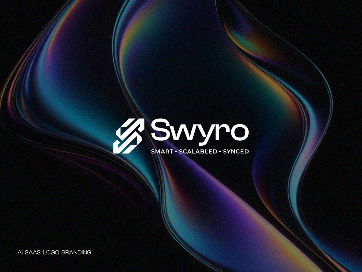 Modern AI SaaS Logo & Futuristic Brand Identity Design