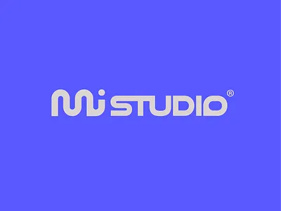mi Studio logo design abstract brand identity branding design geometric logo logo mark logotype minimal modern vector visual identity wordmark