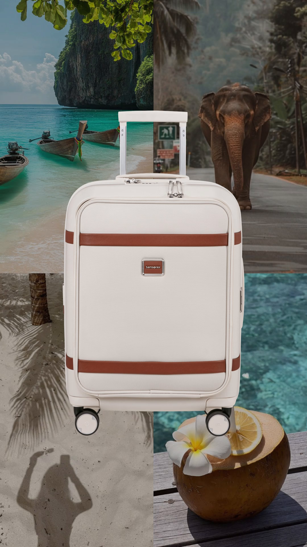 Promotional reel for a Samsonite suitcase