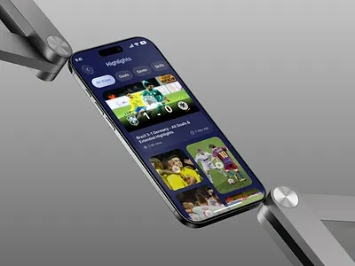 Football App – Match Highlights & Video Experience UI app design dark ui dribbble design figma design football football app football ui highlights ui mobile app mobile ui product design sports app sports highlights sports ui ui design user experience user interface ux design video streaming video ui