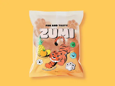 Zumi | Marmalade animal candy children kids logo marmalade packaging tiger