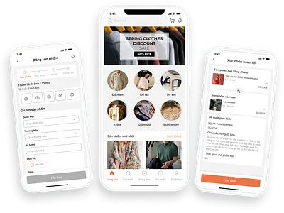 Trendup—Give your clothes a second life app mobile ui ux