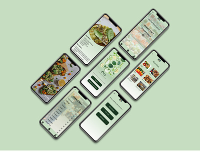 A nutrition app designed for PCOS patients appdesign figma nutritionapp pcosappdesign recipeapp ui ux uxdesign