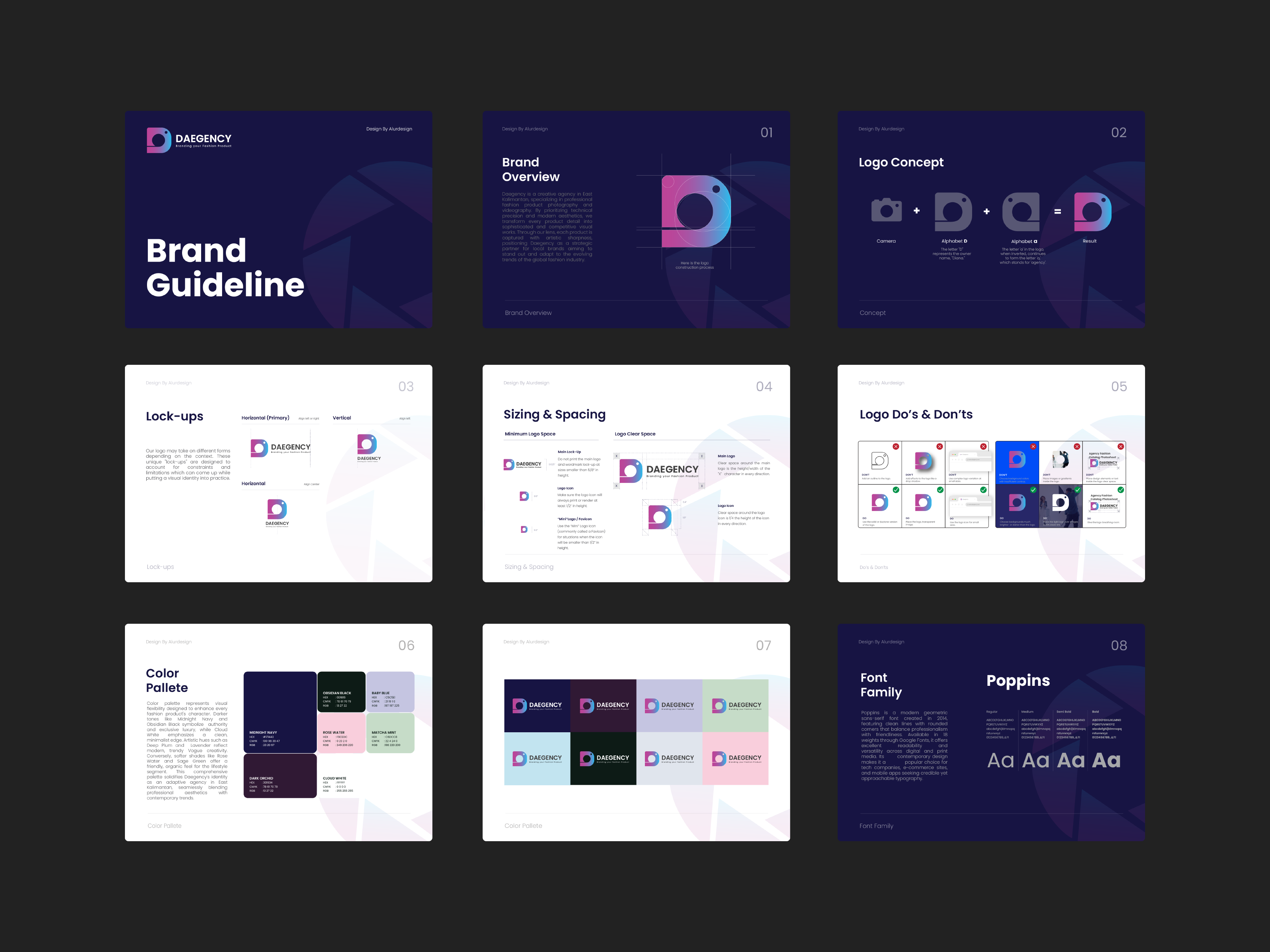 Example of Logo Design + Brand Guidelines
