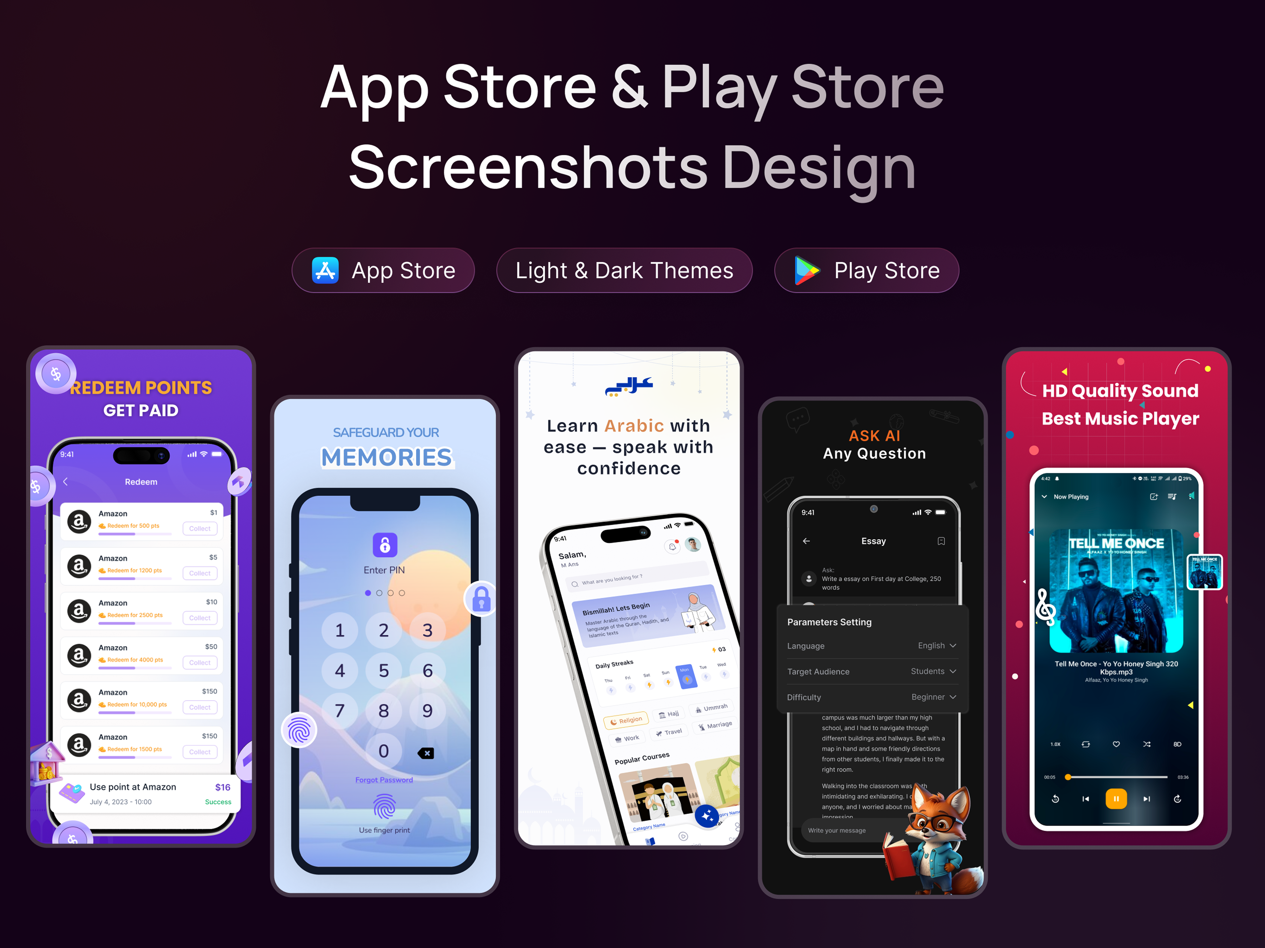 Example of Mobile Interfaces Built To Convert