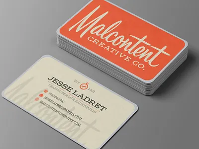 Logo & Business Card Design: Malcontent Creative, Victoria BC branding design illustration logo malcontent creative print typeography vancouver island victoria bc
