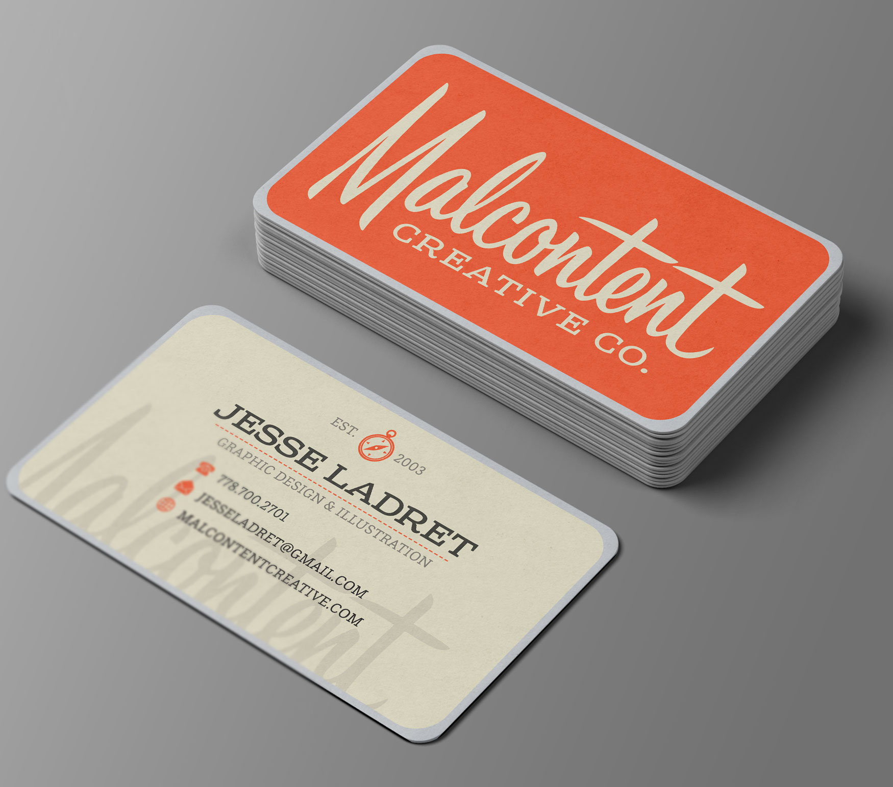 Logo & Business Card Design: Malcontent Creative, Victoria BC