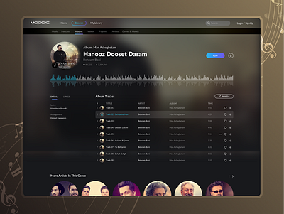 Music Streaming Platform II music design music platform music stream