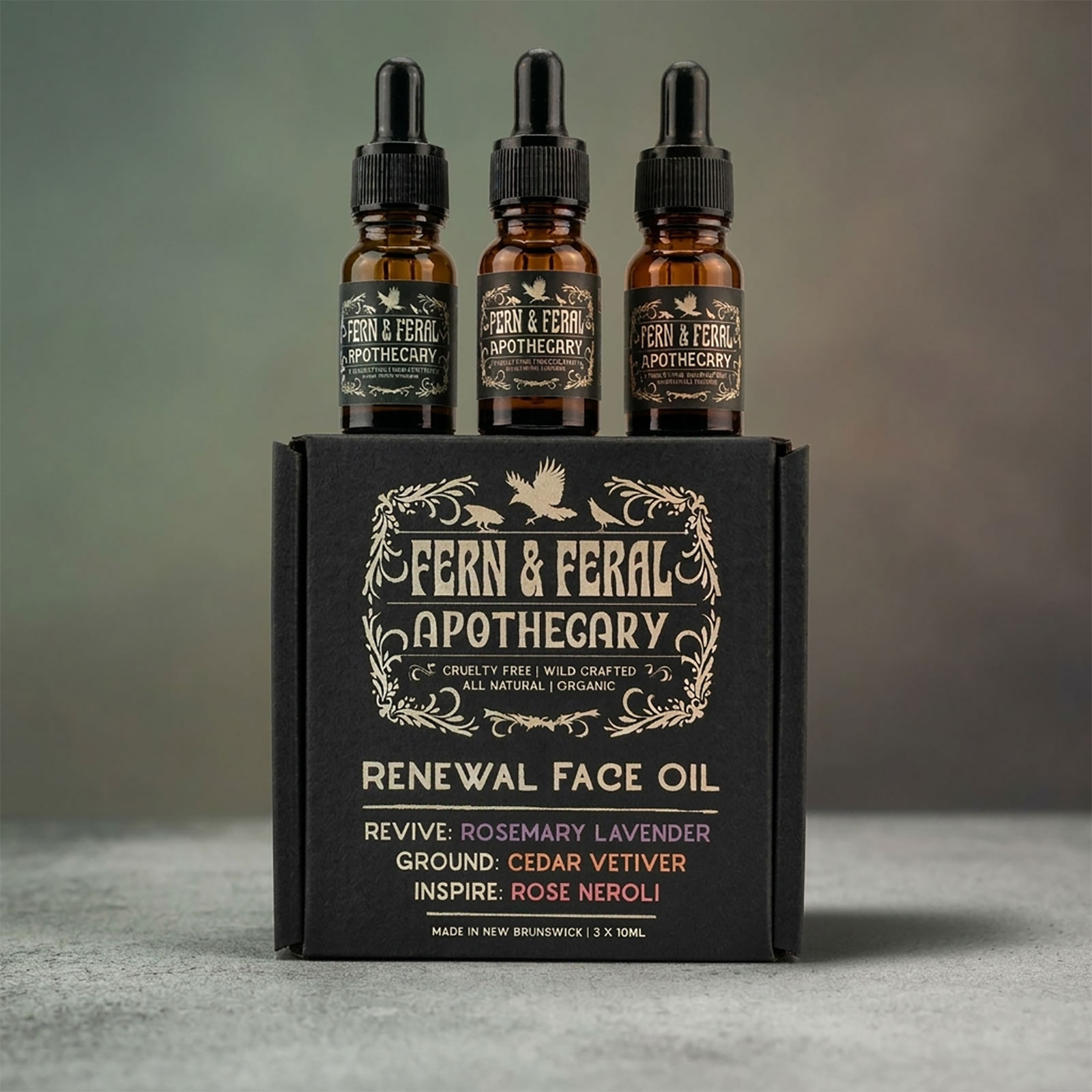 Label Design: Fern & feral Apothecary, New Brunswick