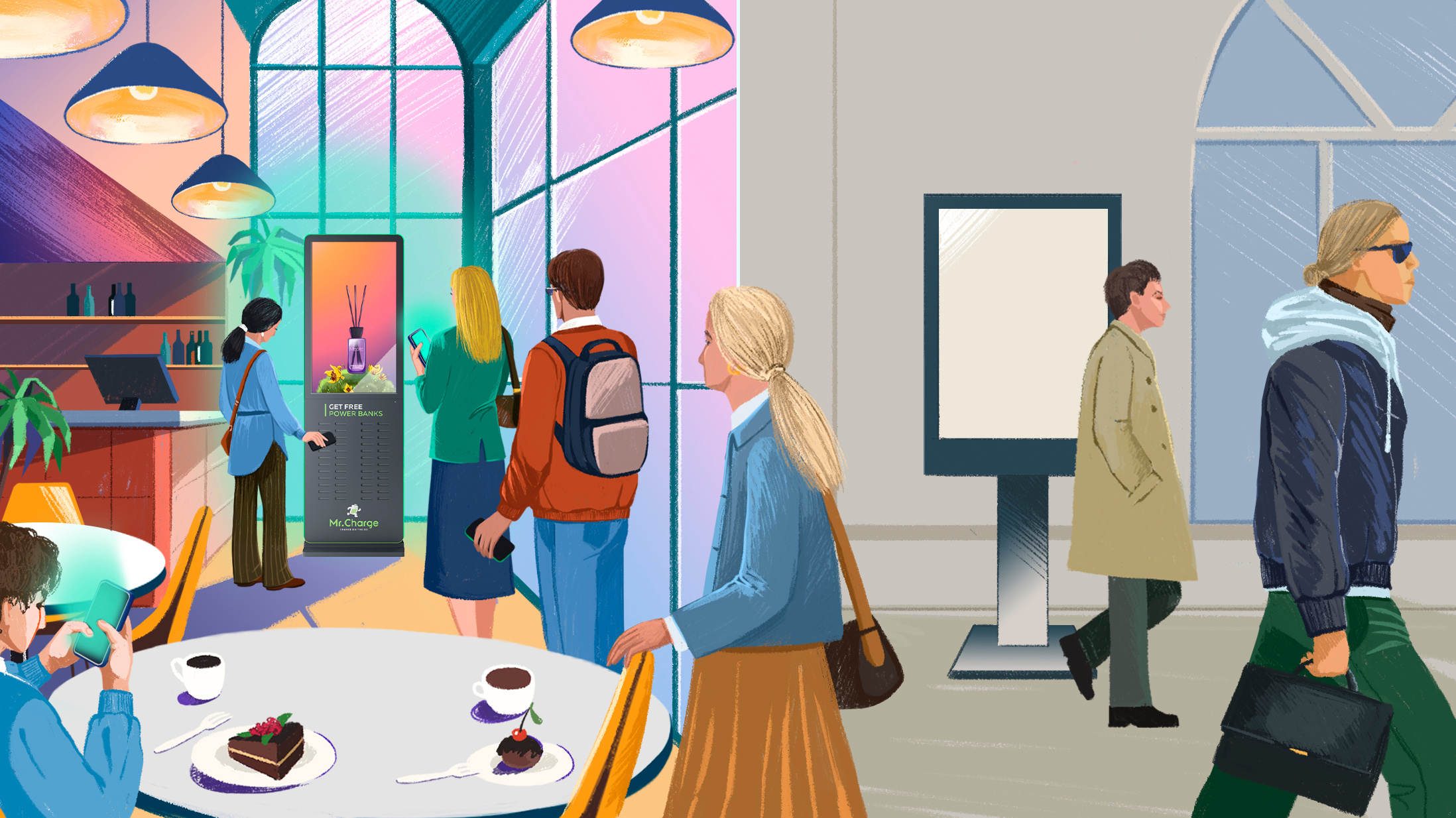 Charge station | Adv illustration