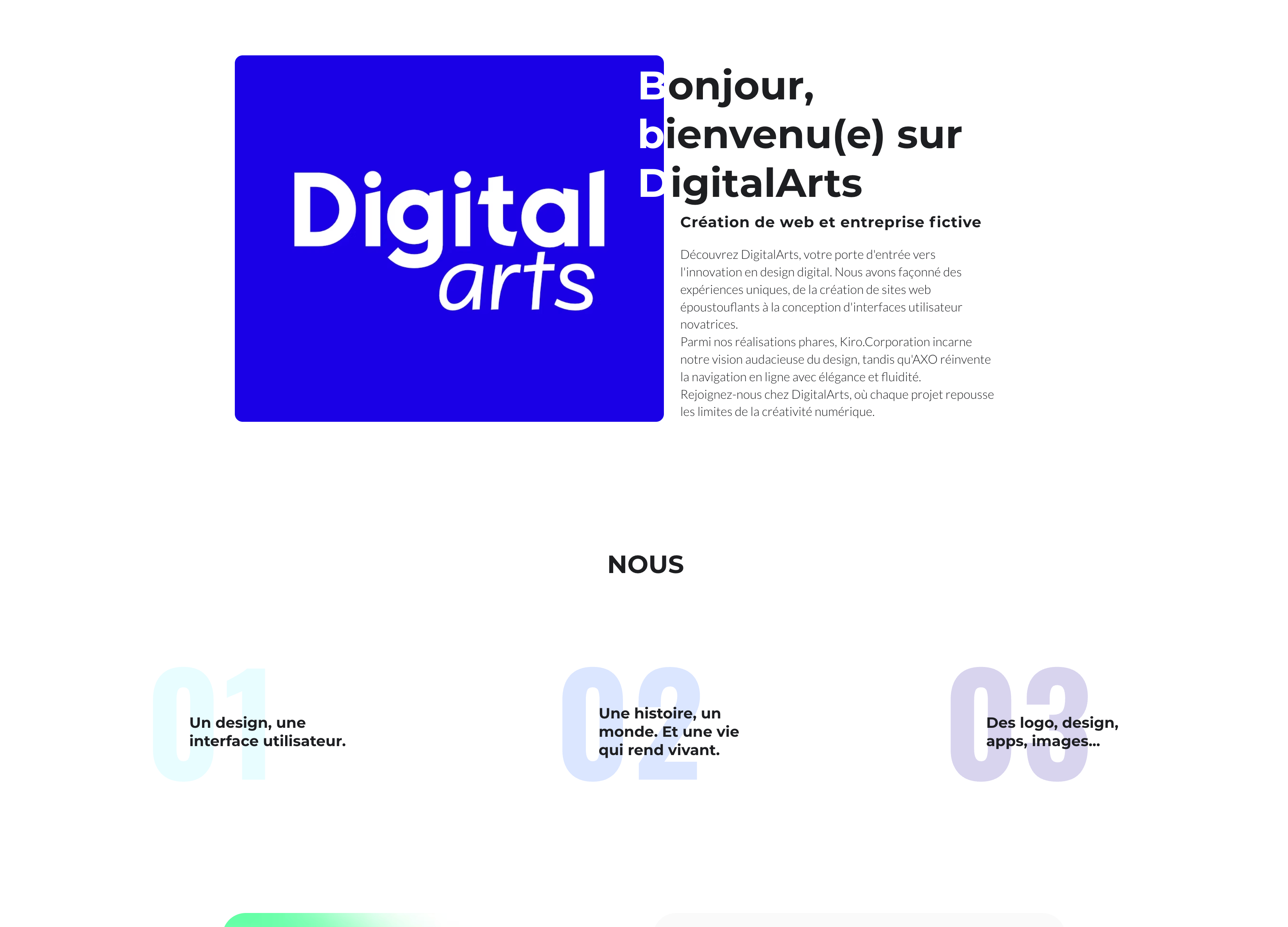 Example of Wix Site