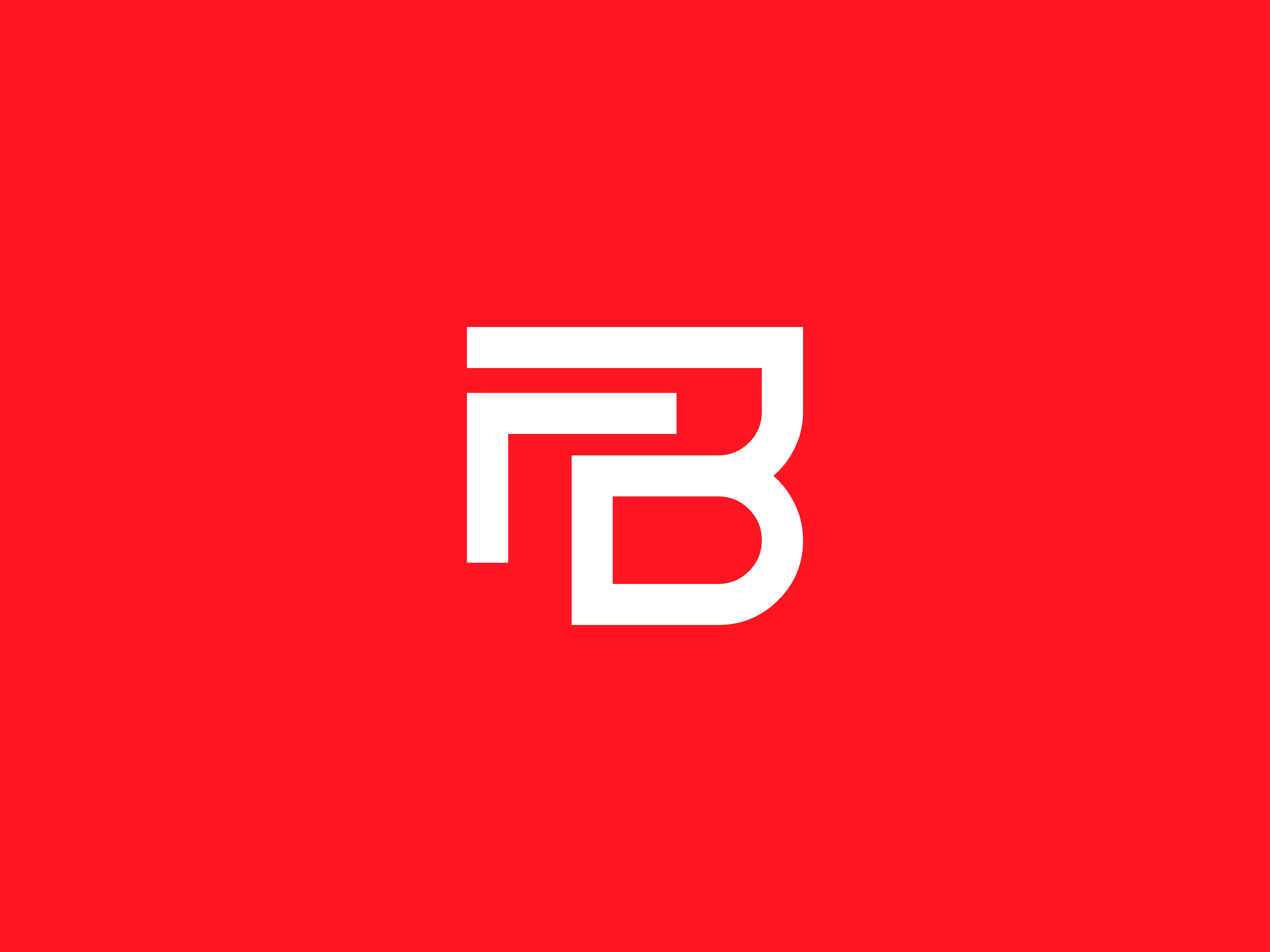 Modern Letter FB Logo Design branding design fb logo graphic design icon logo illustration initial letter letter fb letter logo logo logos logotype monogram fb trendy mark typography ux vector