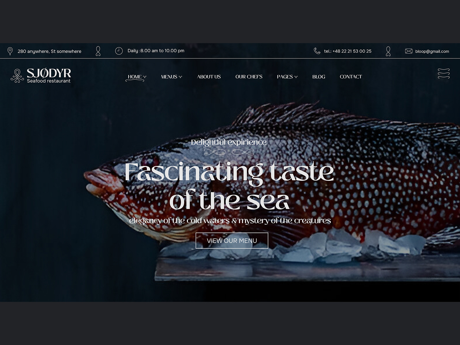 Sjødyr — Web design