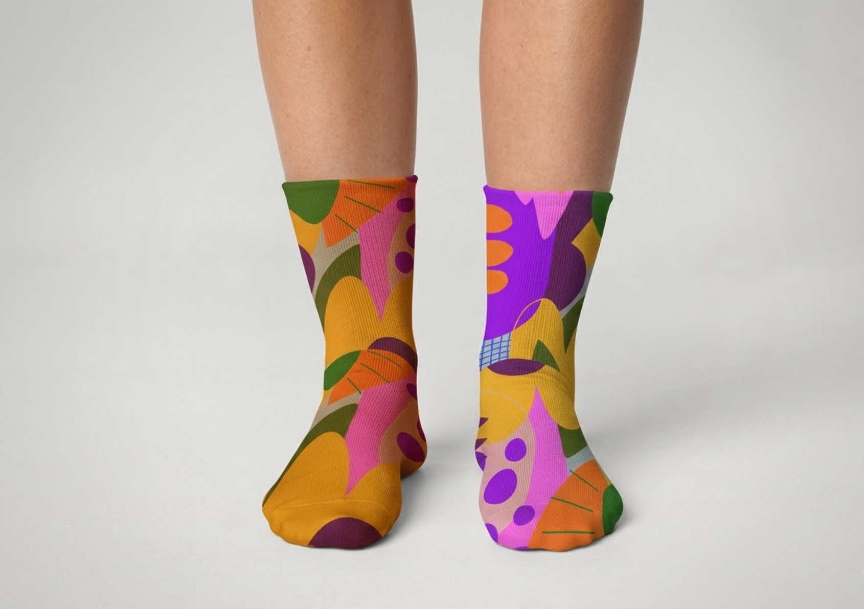 Illustration & Surface design for socks :)
