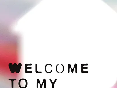 Welcome to my House Collective Poster dj event gradient graphic design house poster typography