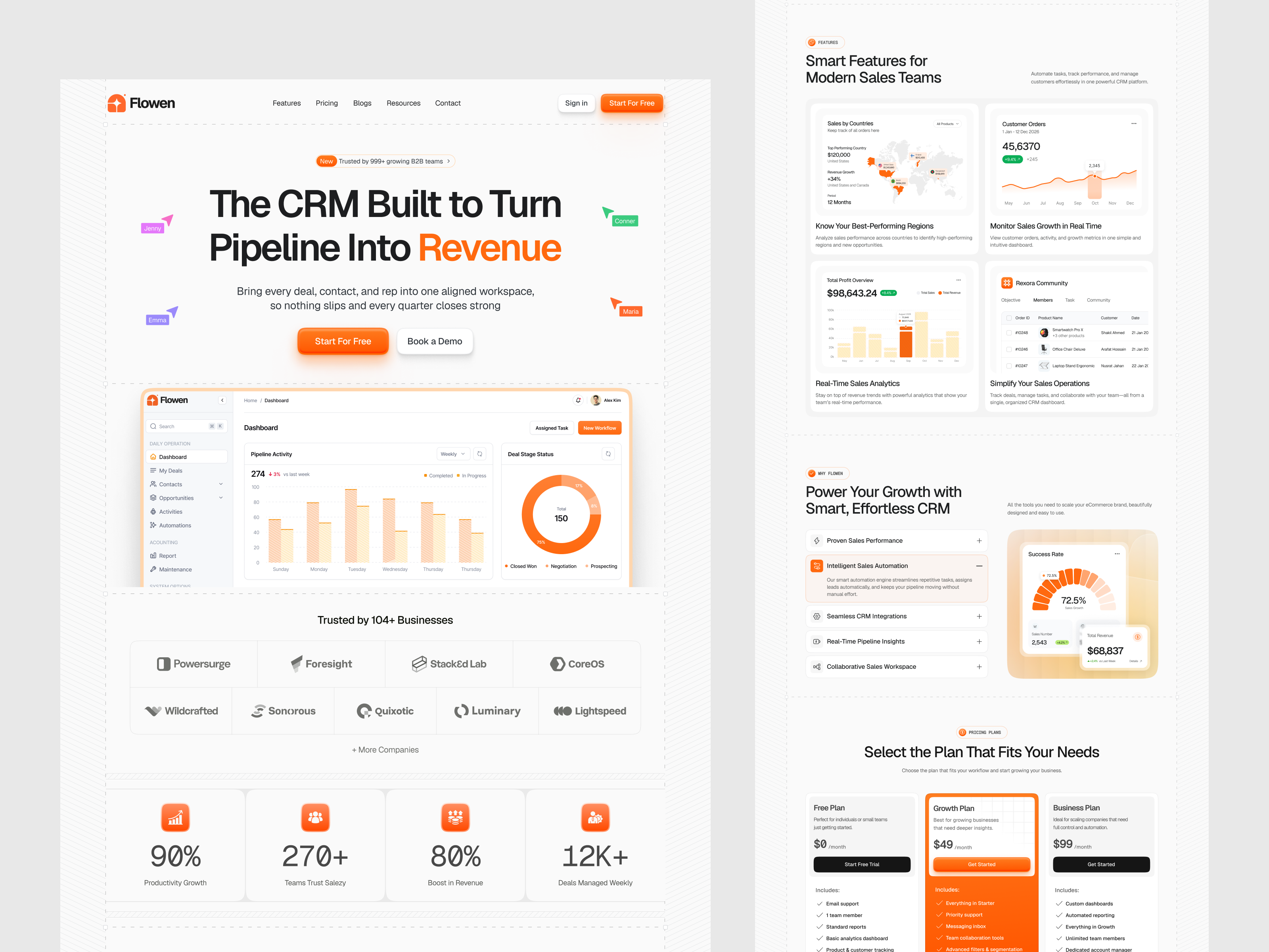 SaaS Landing Page | Sales CRM