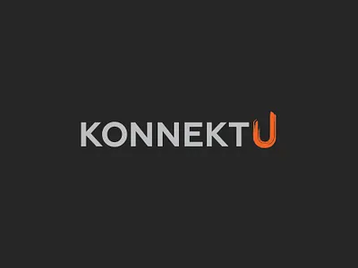 Logo for KonnektU, CRM solutions brand identity branding graphic design logo