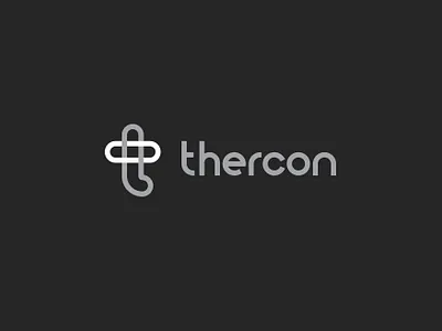 Logo for Thercon, a pioneer in manufacturing of loop heat pipes branding graphic design logo