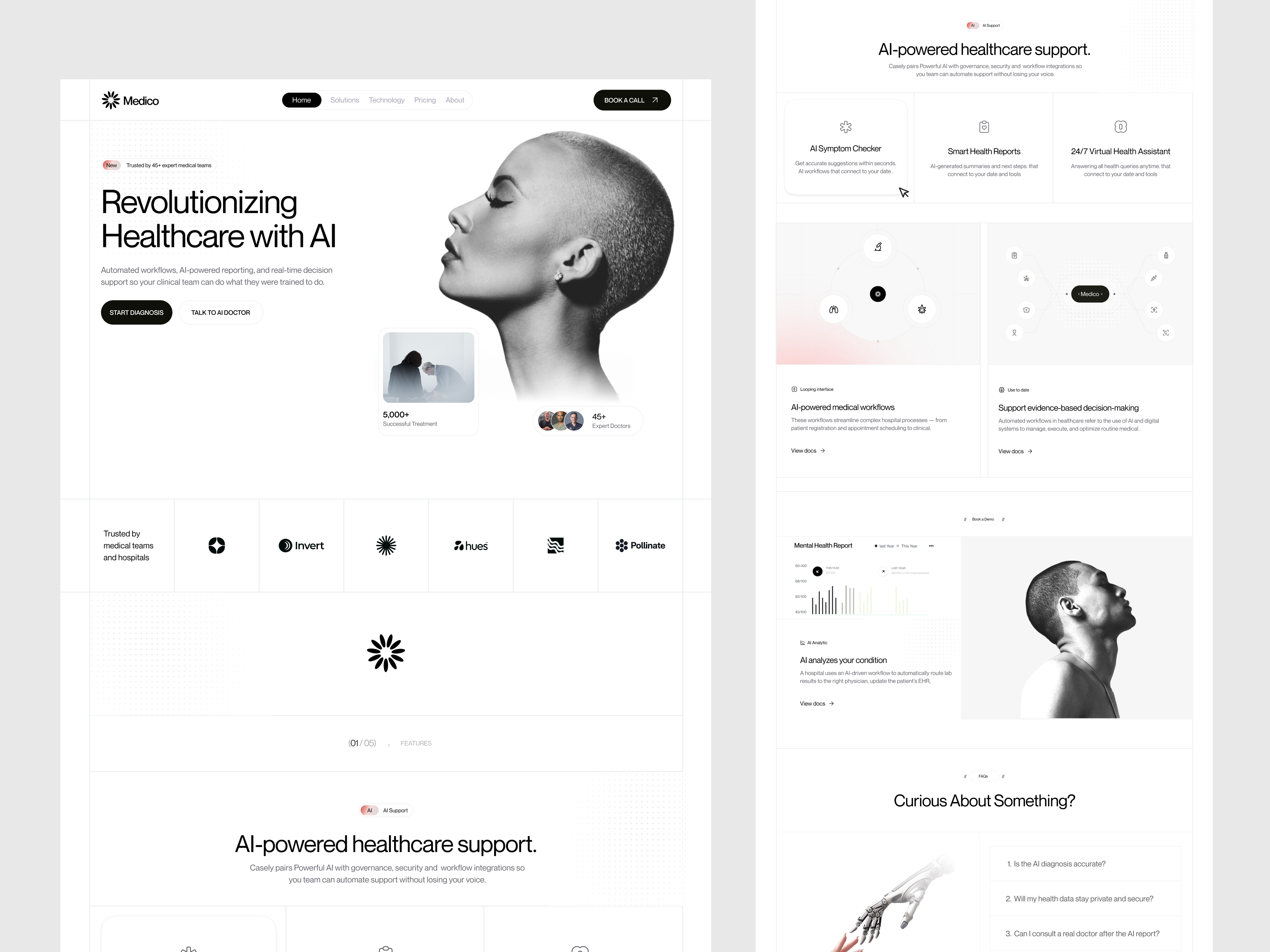 Example of Saas Website Design UI UX