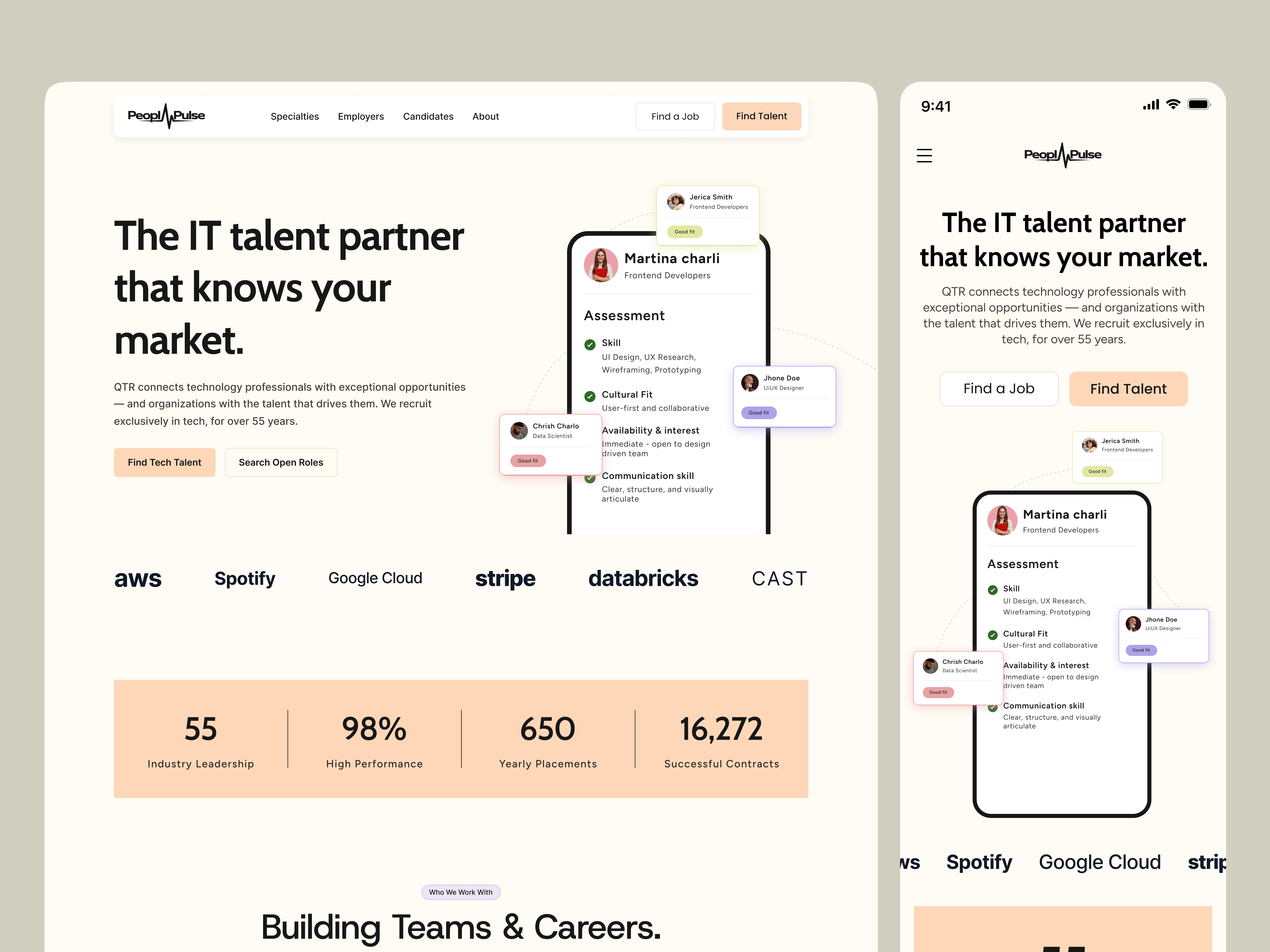 People Pluse ai b2b produc career platform clean ui digital experience dribbble shot enterprise ui hiring experience hr platform interface design job portal product thinking recruitment platform saas design saas landing page talent acquisition ui inspiration ux case stud web app design web design