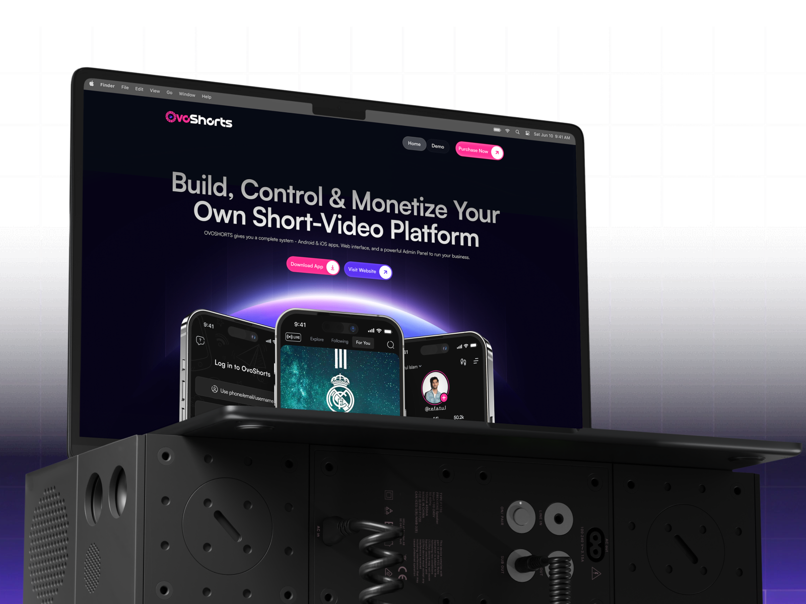 Reels Watcing App Landing Page UI adminpaneldesign appuiux contentcreatiorapp conversiondesign darkui dashboardui gradientui landingpageui mobileappui productui reelsapp saasplatform shortvideoapp startupui tiktokclone uidesigninspiration videoplatform videostreamingapp videouidesin webdesign