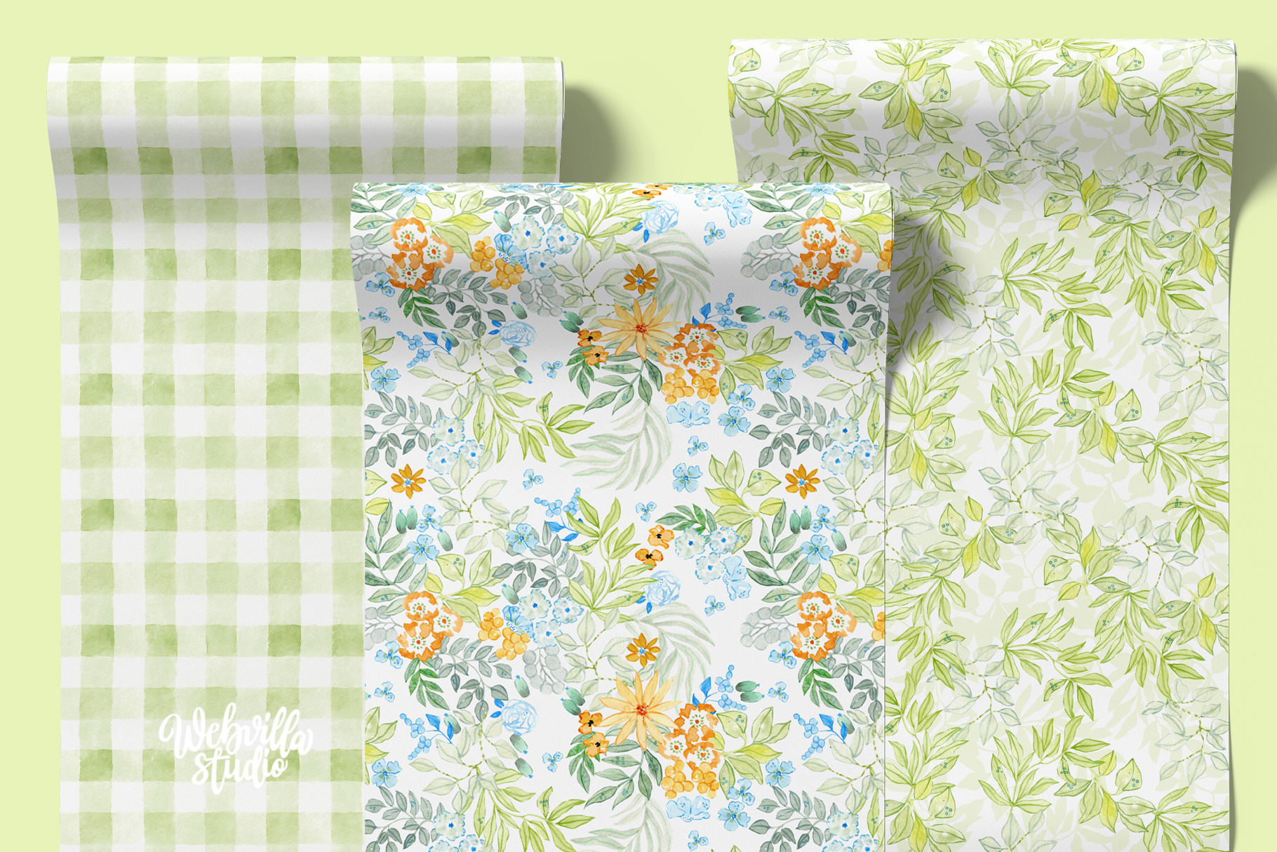 Example of Seamless Pattern  Hand Painted Or Vector