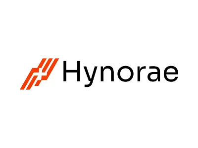 Hynorae – Abstract Geometric Logo Design abstract logo creative emblem futuristic identity geometric design hynorae minimalist symbol modern branding orange logo professional brand mark tech logo