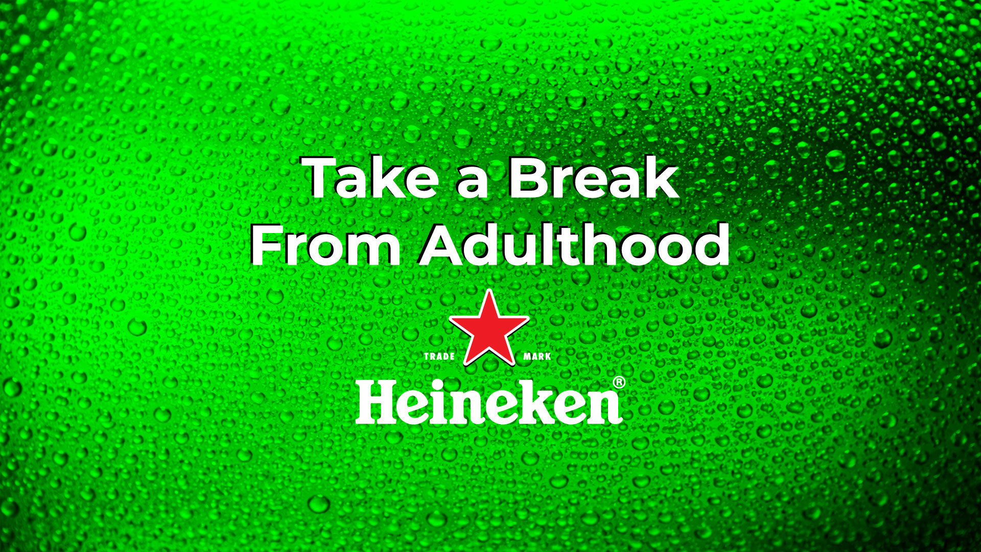 Heineken - Take a Break From Adulthood advertising ai graphic design illustrator photoshop video edit