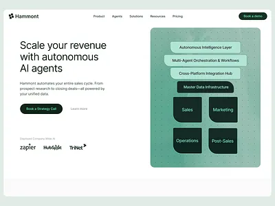 Hammont | webdesign brand branding design digital finance graphic design hero illustration inspiration landing product ui visual web webdesign