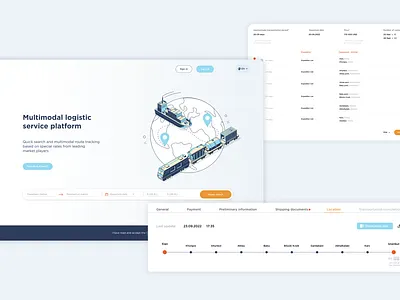 Logistics platform logistics transportation ui design ux design ux research web platform website