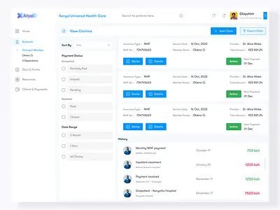 Insurance Dashboard agent dashboard for insurance branding claim insurance client insurance create insurance design insurance dashboard insurance portal insurance website logo minimal policyinsurance premium ui ui design uiux vector