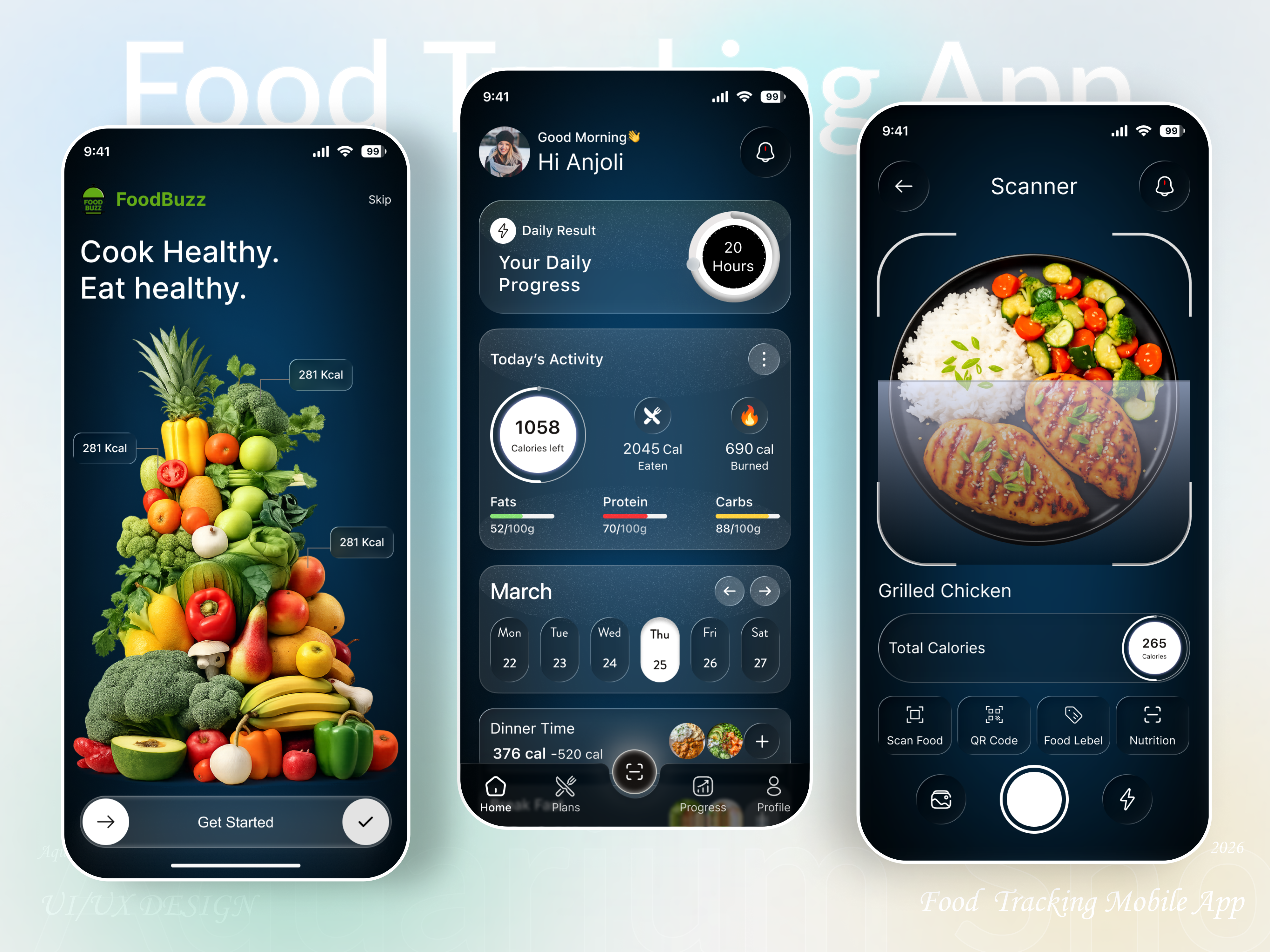 Example of Mobile App UI/UX Design (I Os & Android)