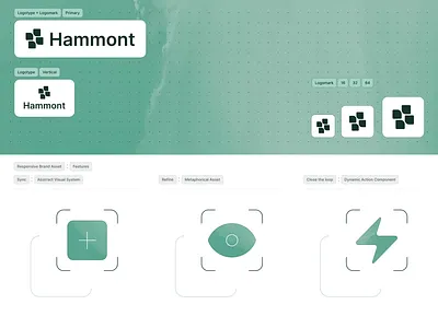 Hammont | Brand Identity & Visual System aidesign brand branding design designsystem graphic design illustration inspiration logo logodesign minimalism product saas ui visual visualidentity web