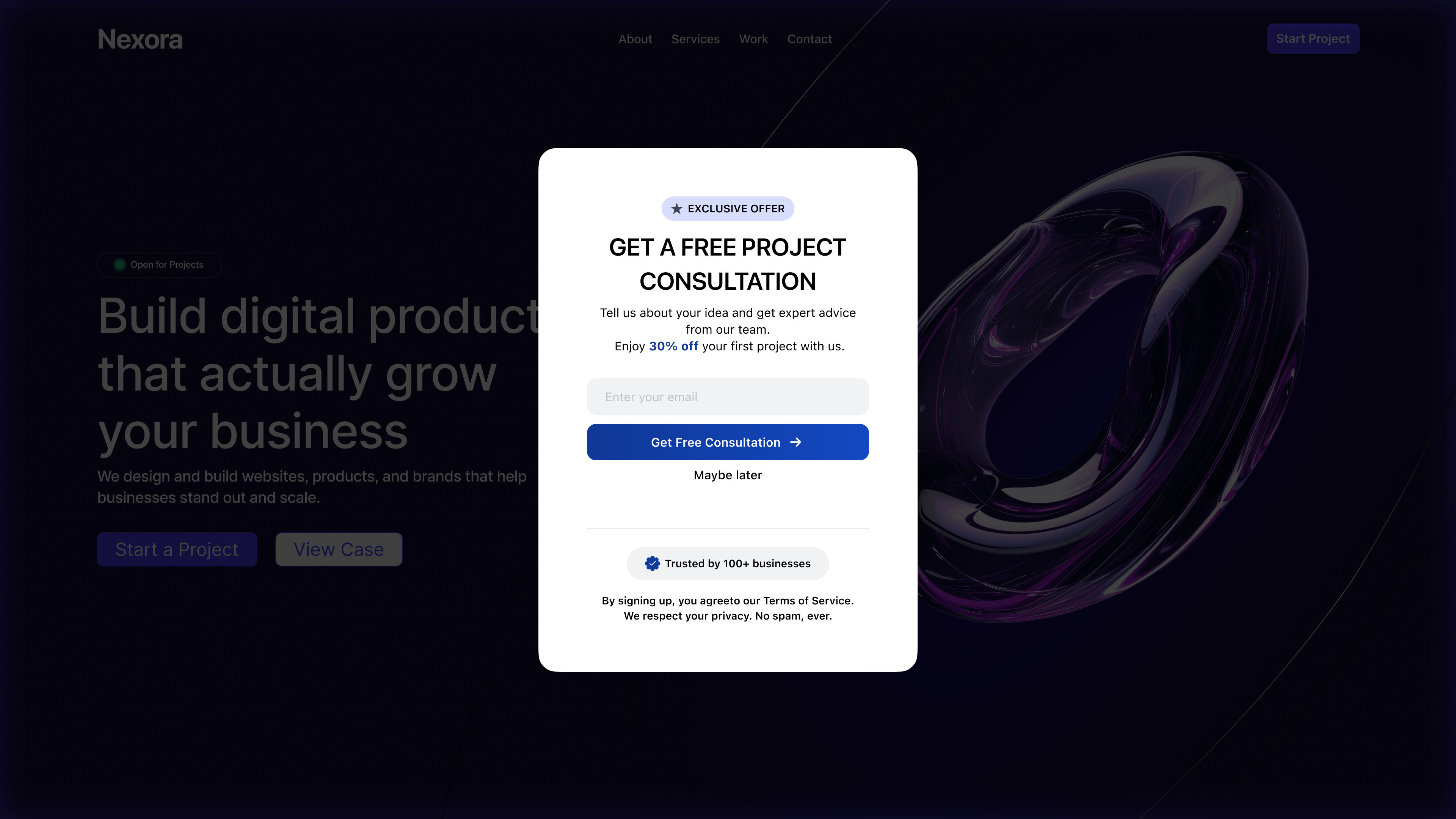 Challenge #016 Pop-up Overlay 19.0326 dailyui