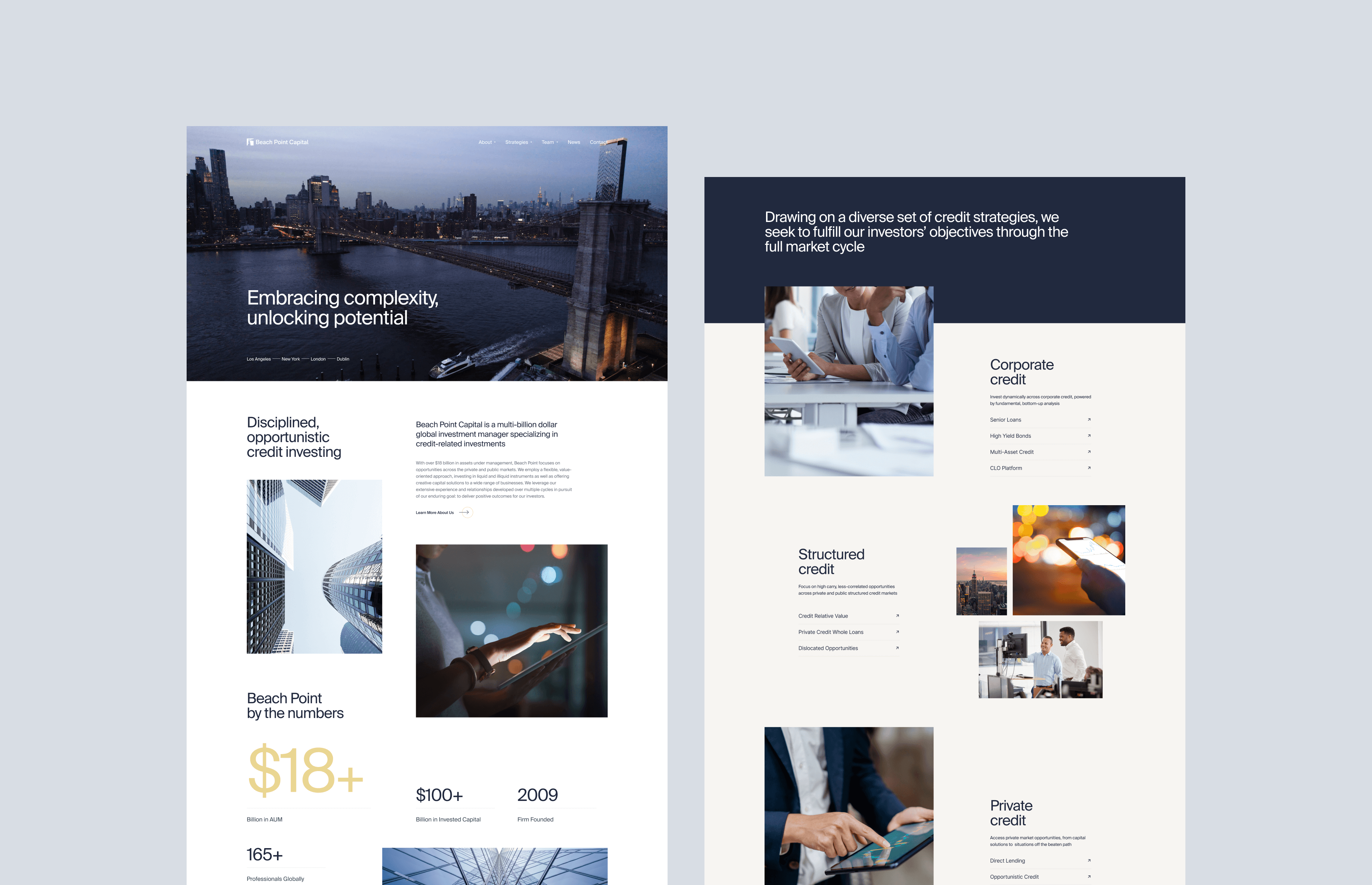 Example of Beach Point Capital • Site Design