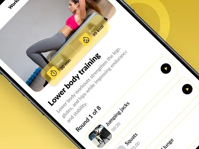 AI Fitness Coach ai ai coach ensuesoft fitness app fitness tracker mobile app ui design ux design workout