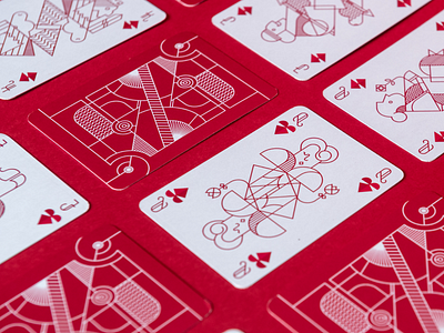 French-suited playing card design card design digital illustration graphic design illustration playing card product illustration typography