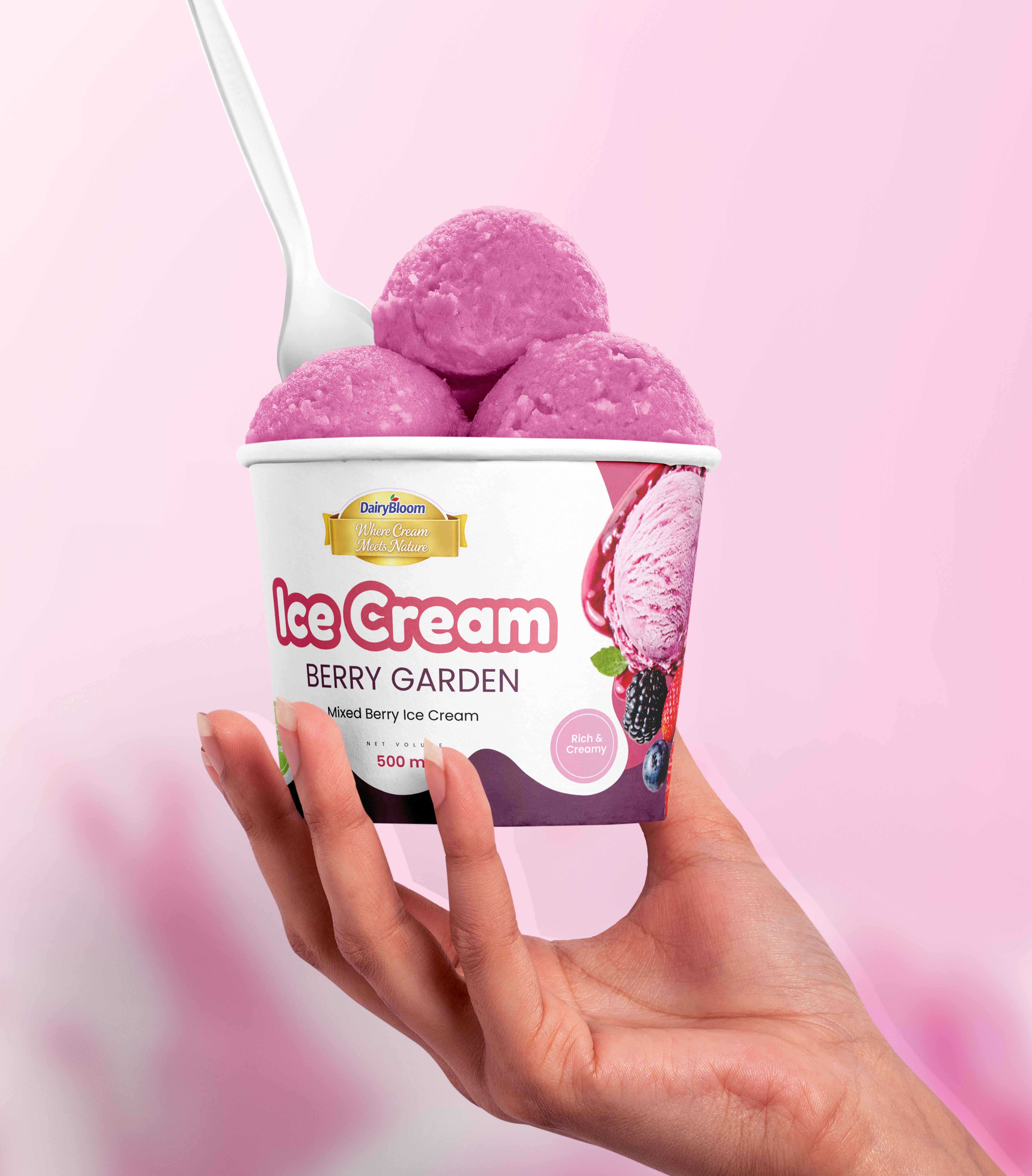 Premium Ice Cream Packaging Design