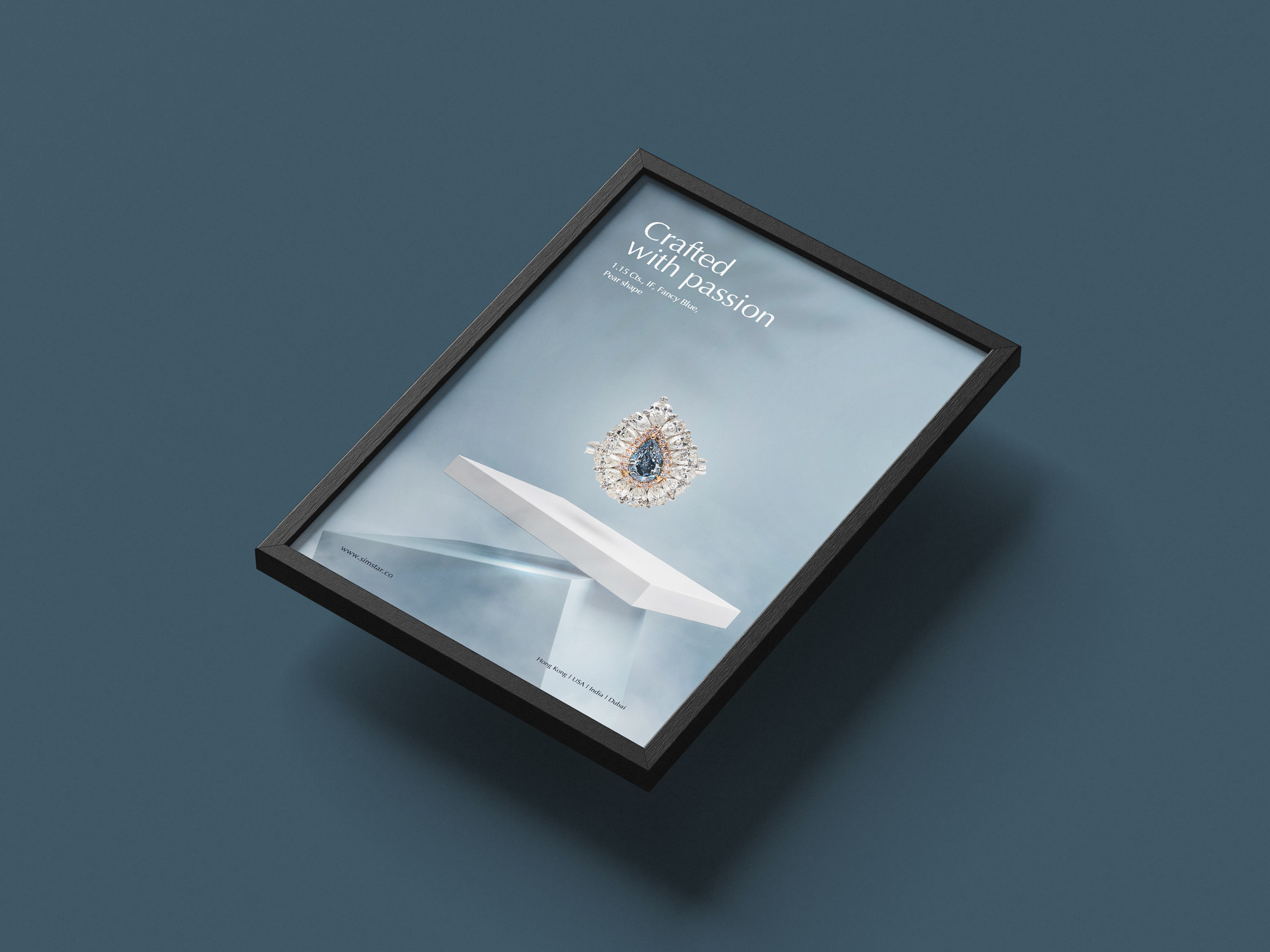Luxury Diamond Jewellery advertisements advertisement brand identity branding diamond jewellery graphic design lightbox logo marketing poster design