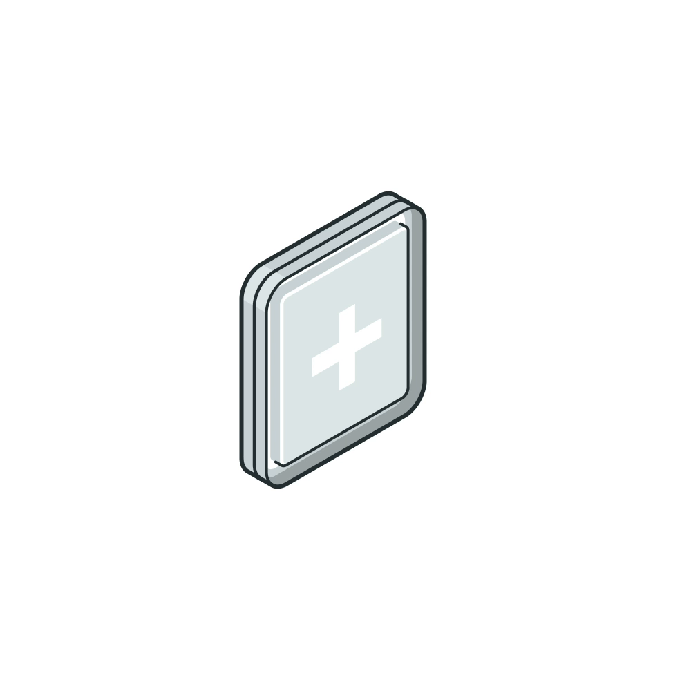 Isometric Battery Illustration