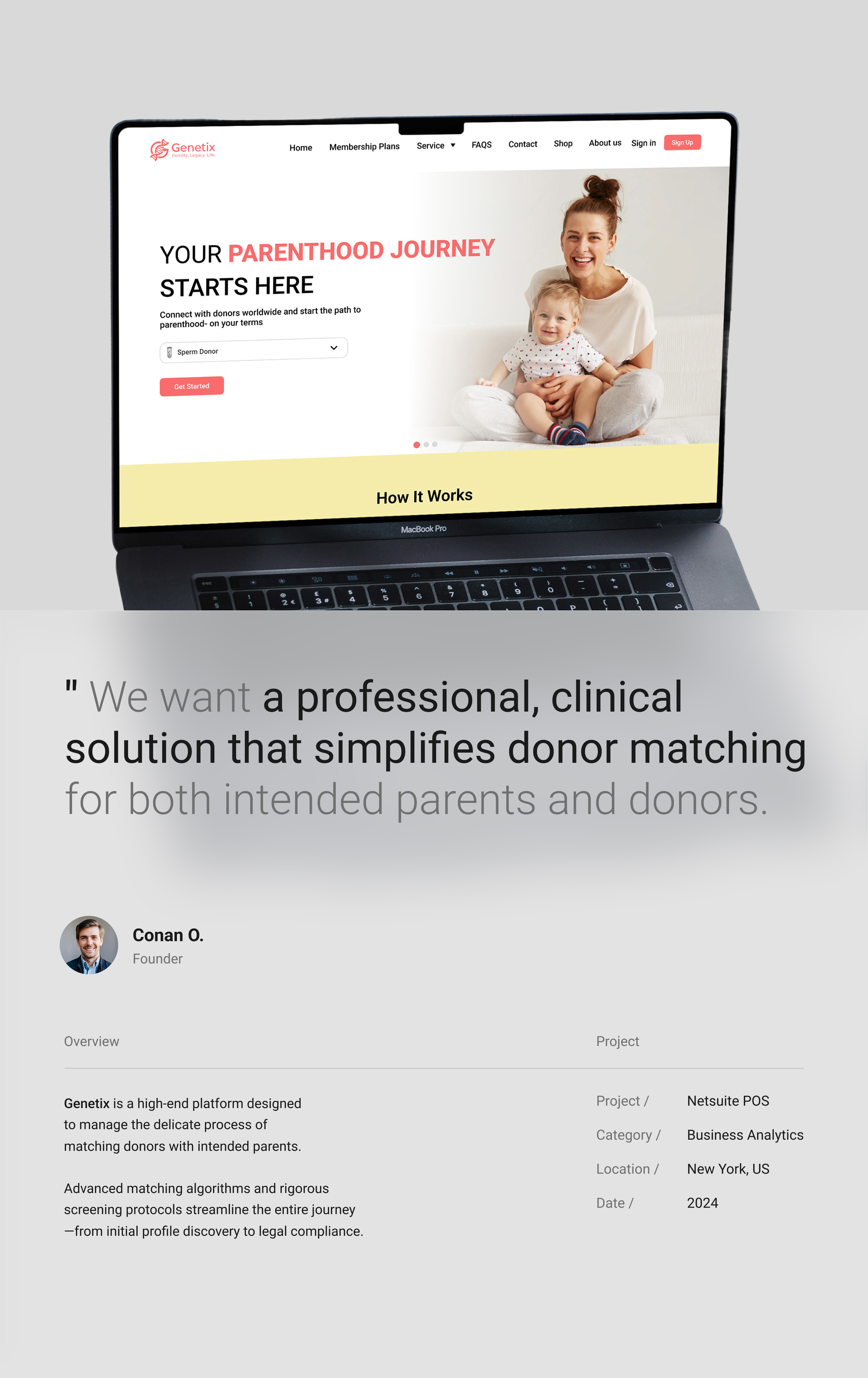 UI/UX Design Donor Matching Website Case Study figma ui website design