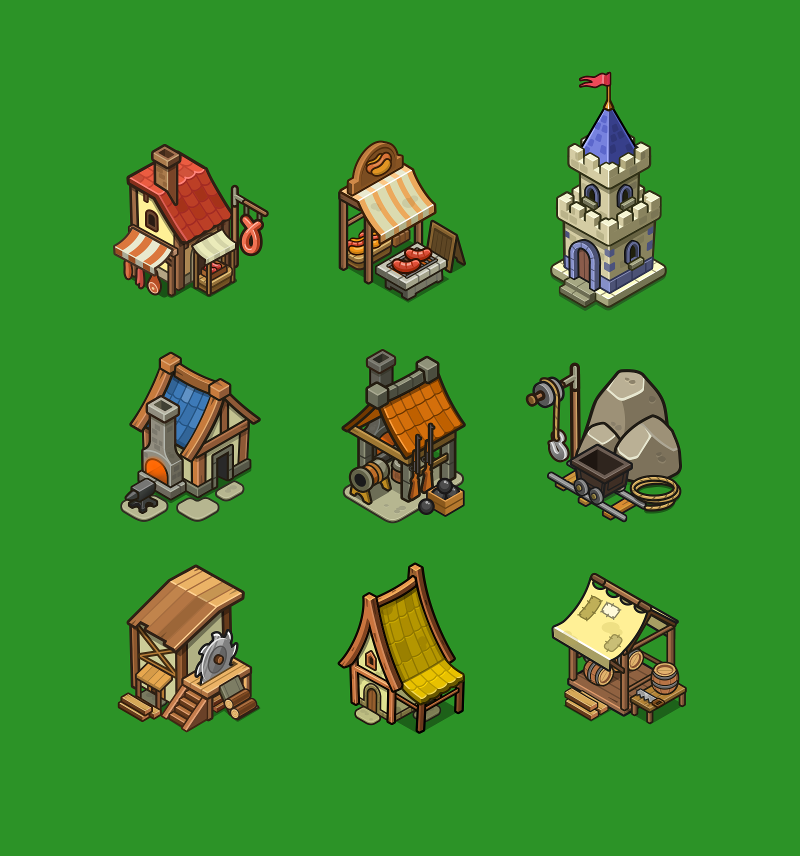 Swordtail — complete 2D game art production 2d game action adventure game animal character boss battles cartoon style casual game cat game colorful graphics crafting exploration fantasy world illustration indie game medieval fantasy mobile game roguelike stylized art survival