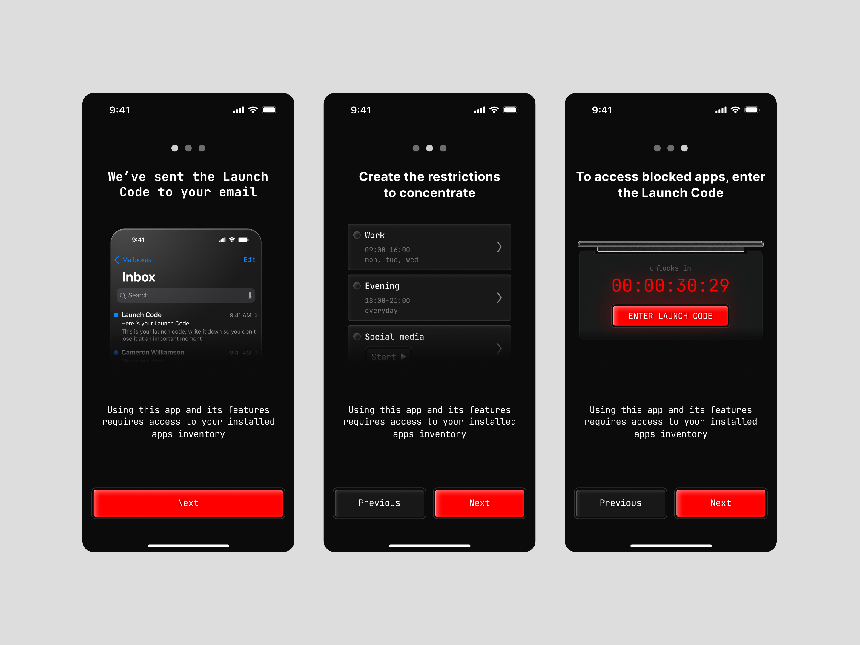 Mobile app - Focus / productivity apps